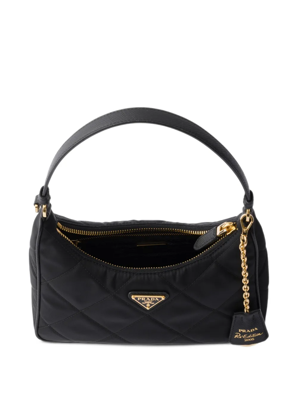 Prada Re-Edition 2005 Re-Nylon quilted mini-bag Zwart
