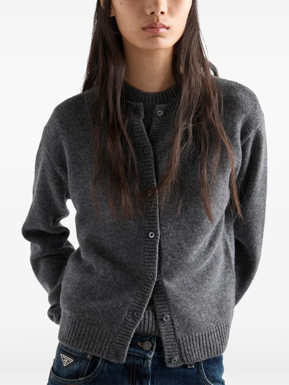 Prada cashmere cardigan Grijs