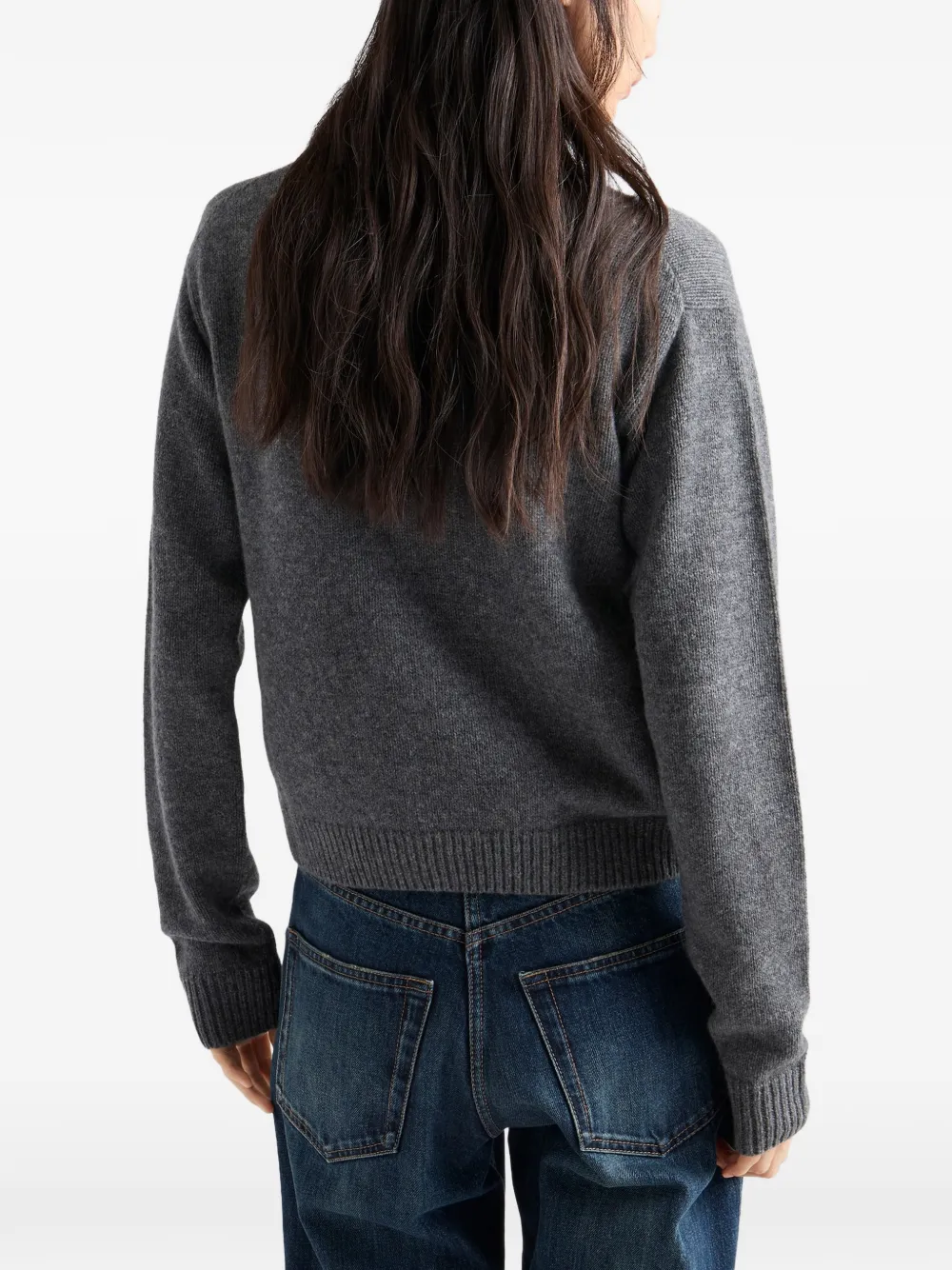 Prada cashmere cardigan Grijs