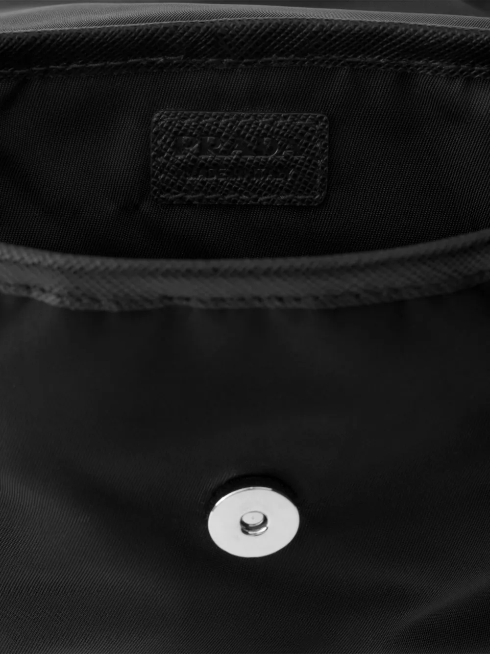 Prada Re-Nylon en Saffiano leren telefoonhoesje Zwart