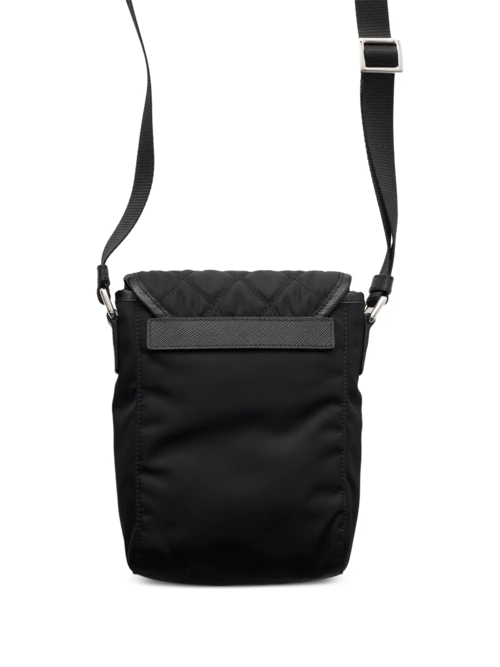 Prada Re-Nylon en Saffiano leren telefoonhoesje Zwart