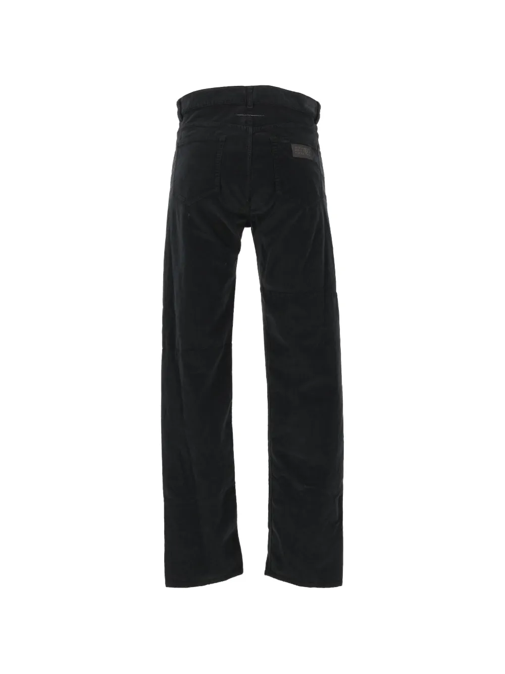 MM6 Maison Margiela overdyed moleskin trousers Zwart