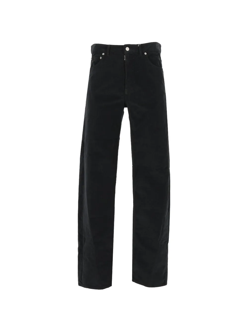 MM6 Maison Margiela overdyed moleskin trousers - Nero