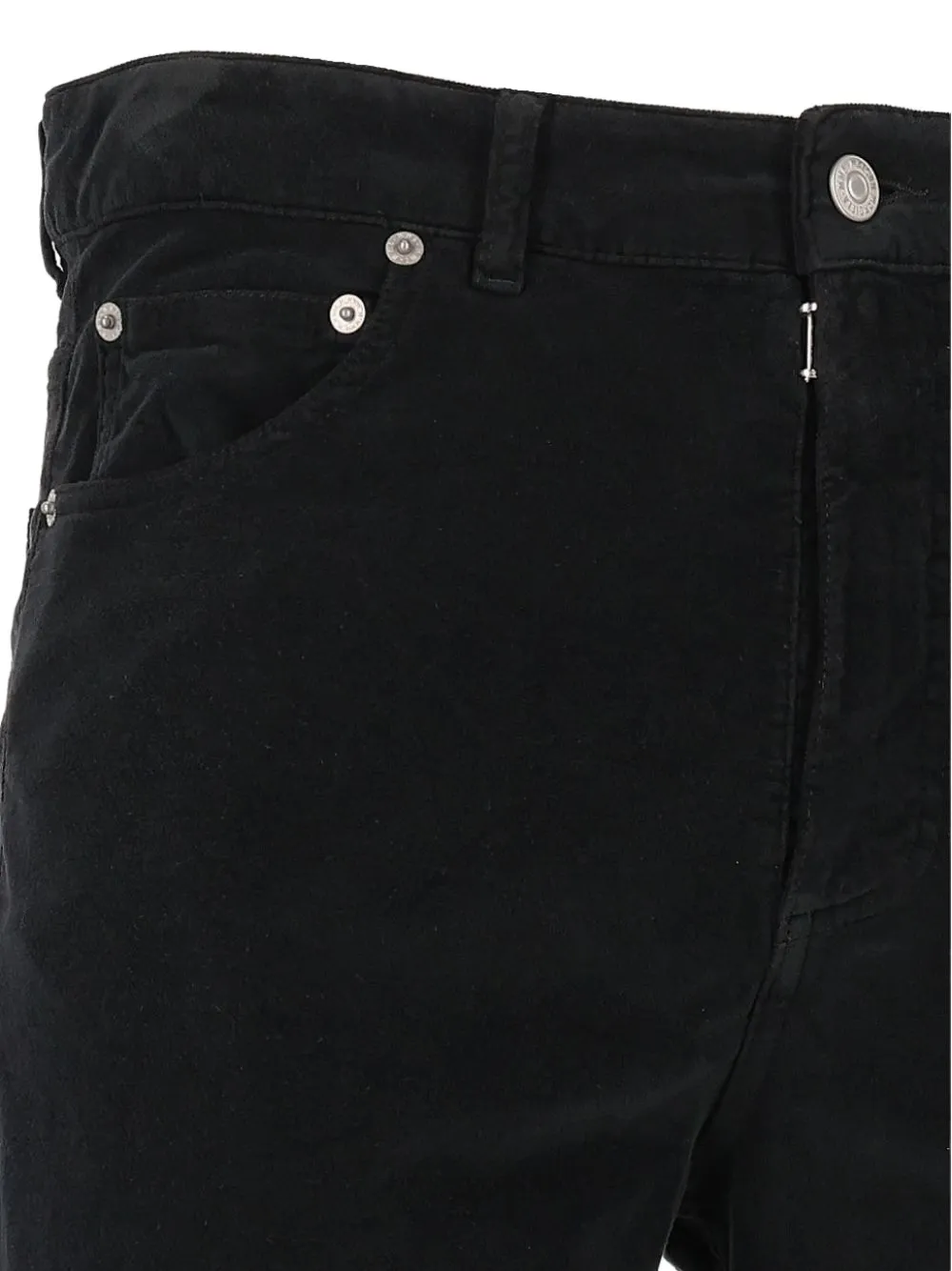 MM6 Maison Margiela overdyed moleskin trousers Zwart