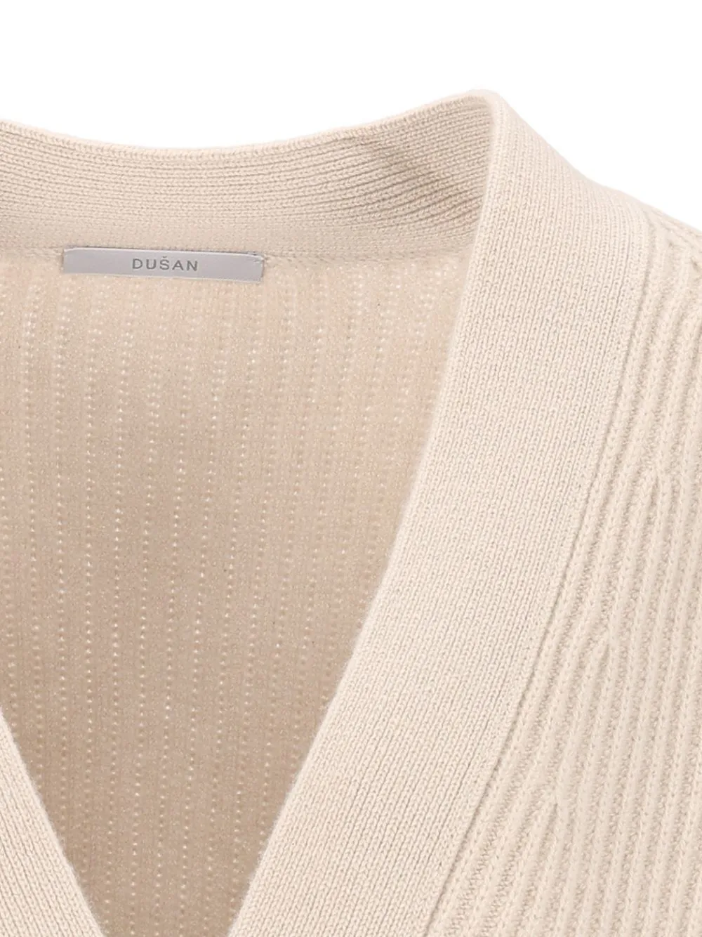 Dusan ribbed raglan cardigan Beige