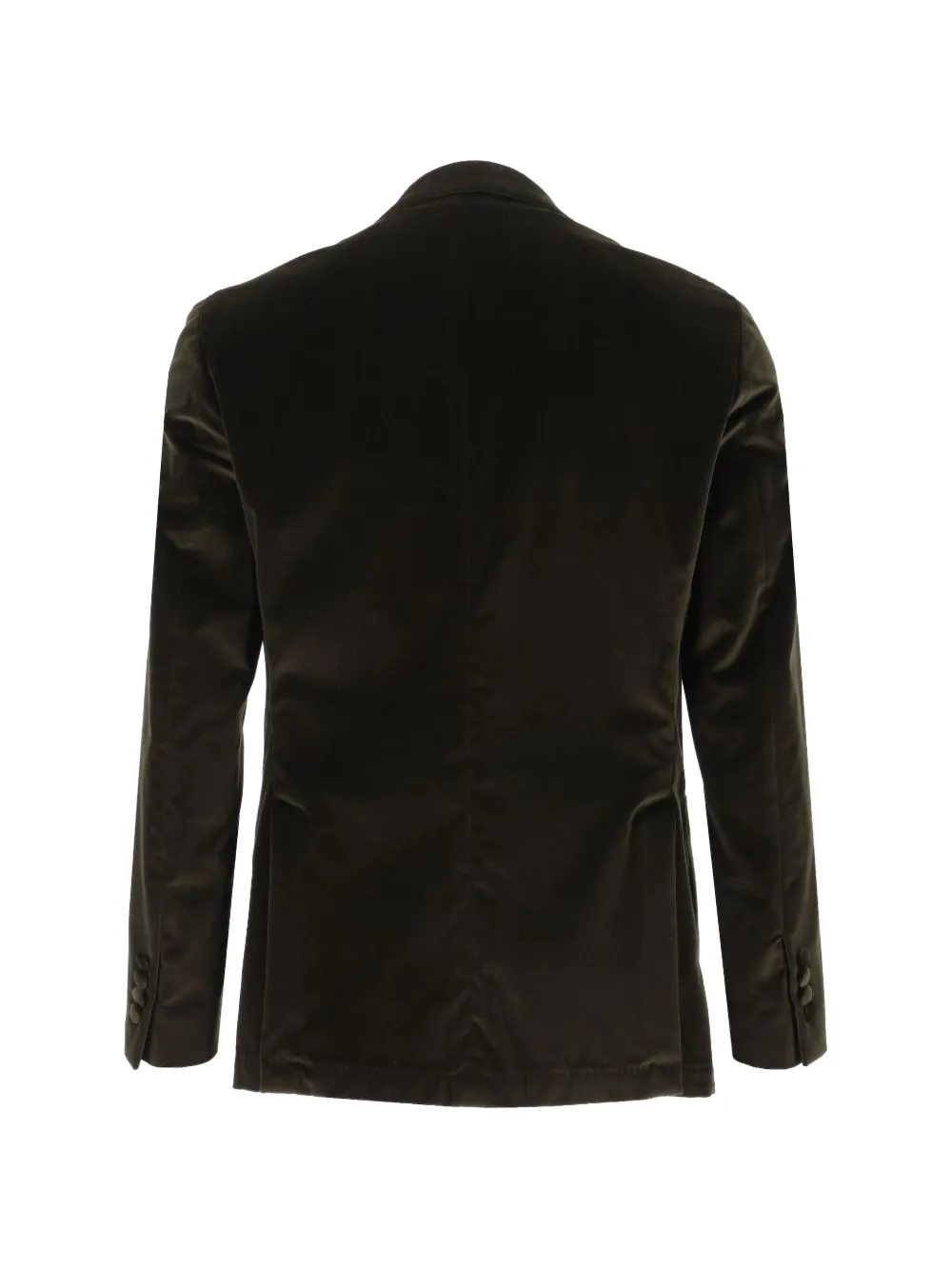 Al Duca D Aosta 1902 Fluwelen blazer met gekerfde revers Groen