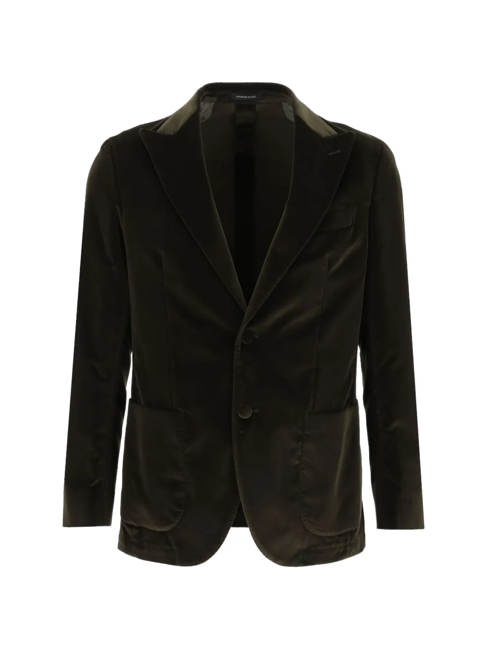 Al Duca D’Aosta 1902 velvet notch-lapel blazer - Grün