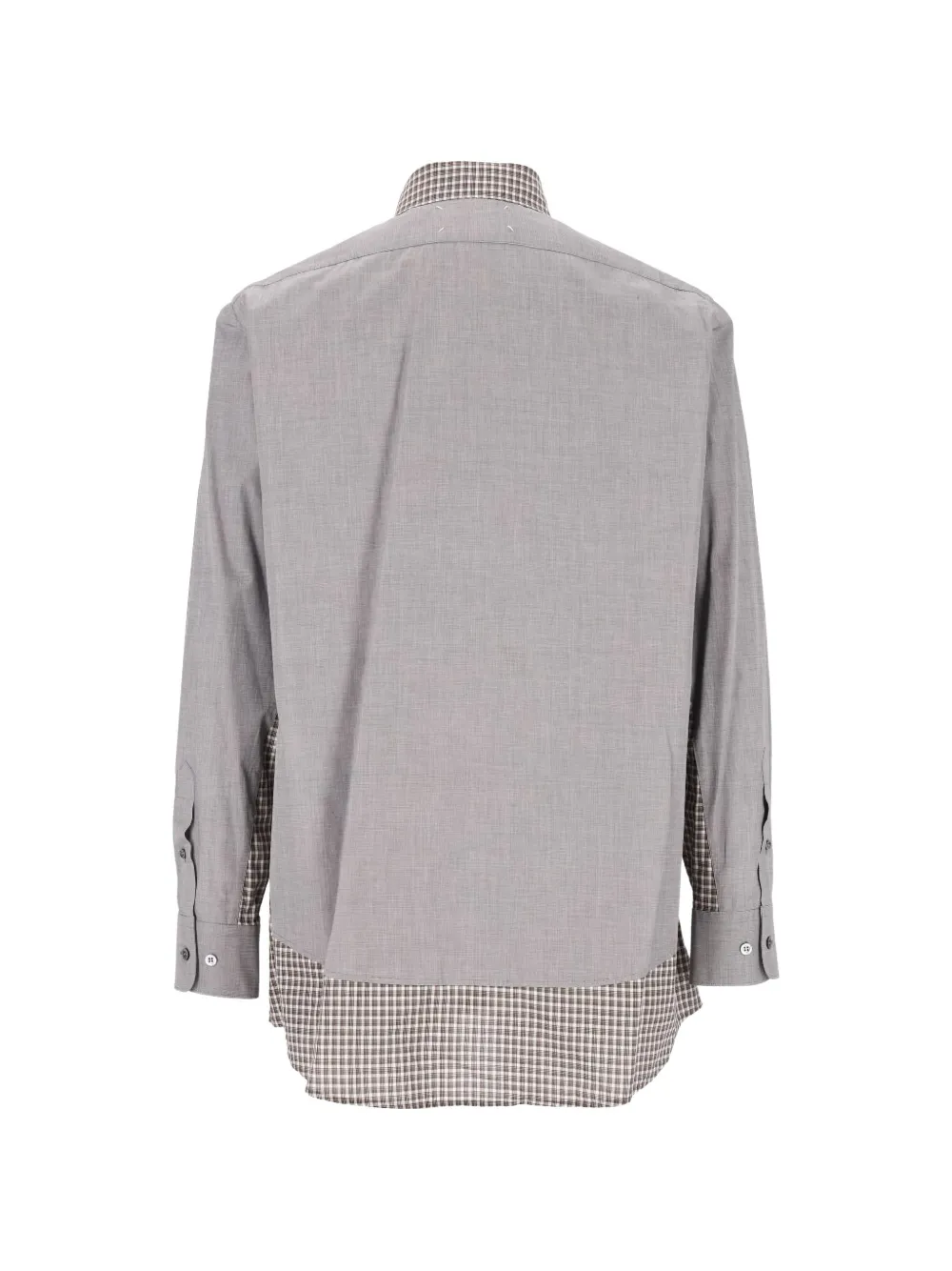 Maison Margiela double-layer cotton shirt Grijs
