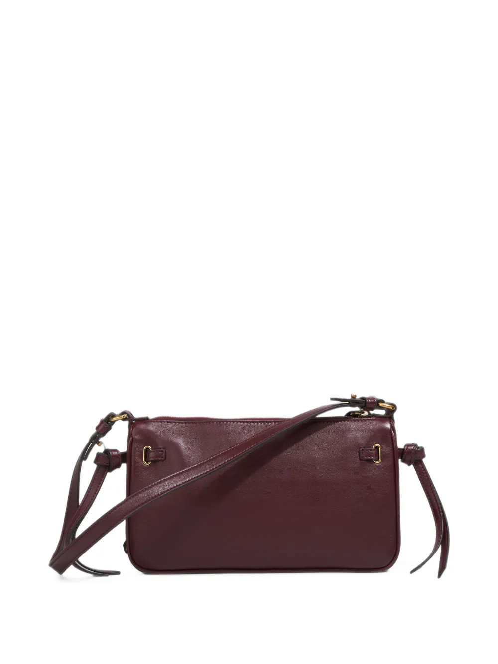 Chloé mini Paddington sling pouch with strap in soft leather Rood