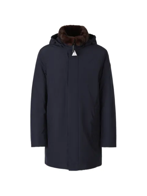 Moncler Okefen hooded long down parka jacket