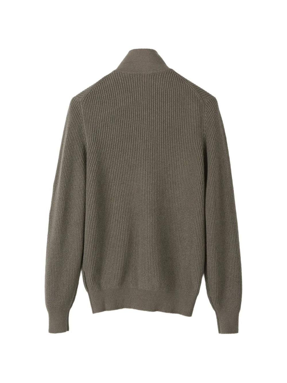 Brunello Cucinelli ribbed-knit zip-up cardigan Grijs