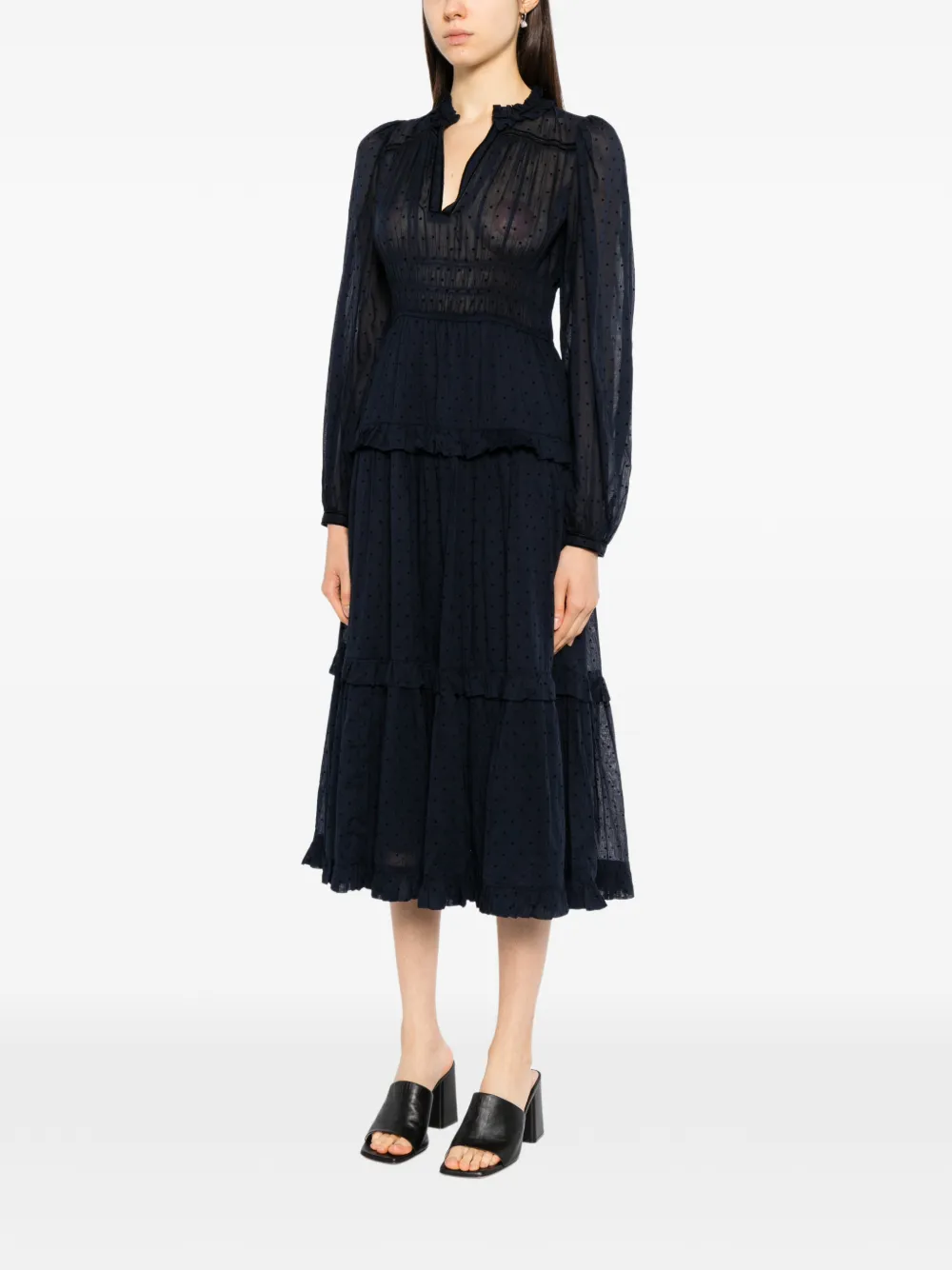 Ulla Johnson Ardelle midi dress Blauw