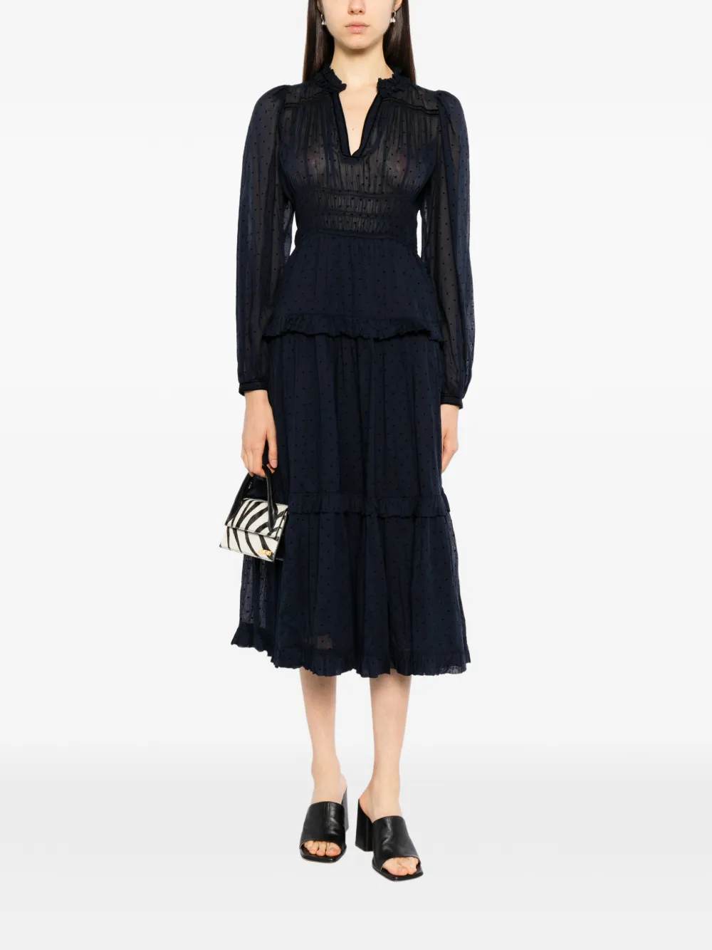 Ulla Johnson Ardelle midi dress Blauw
