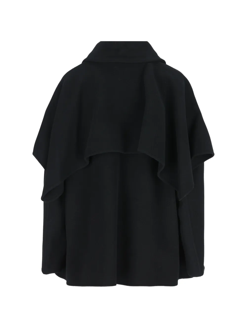 LOEWE leather-patch cape-style jacket Zwart