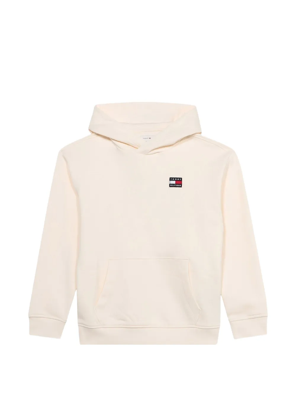 Tommy Hilfiger Junior Felpa con logo e cappuccio - Bianco