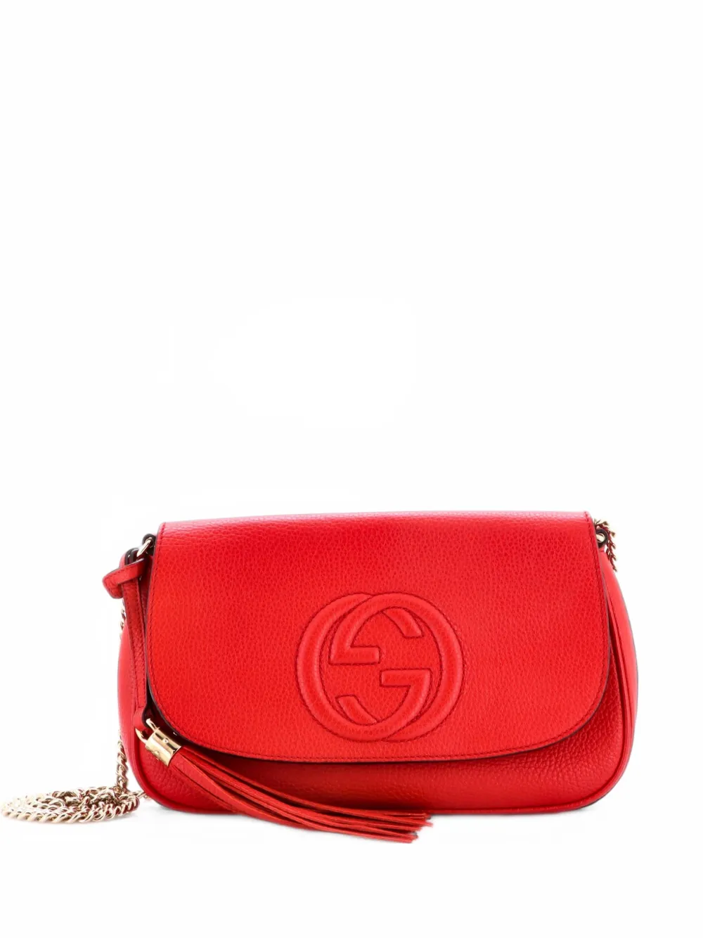 Gucci Pre-Owned Soho Chain Leather Medium crossbody bag - Red