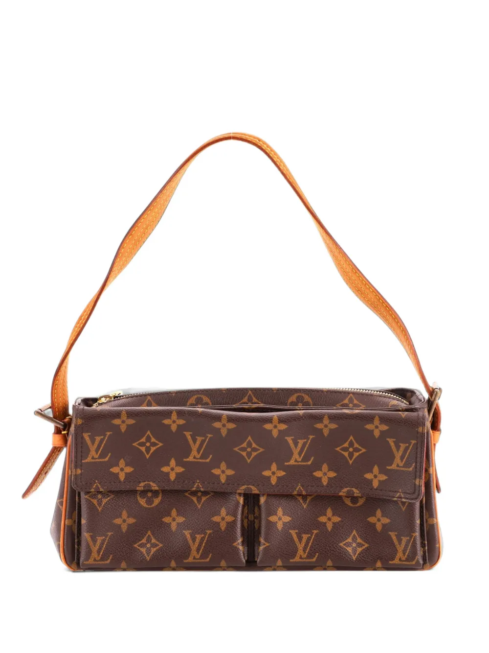 Louis Vuitton Pre-Owned Viva Cite Handbag Monogram Canvas MM shoulder bag - Brown