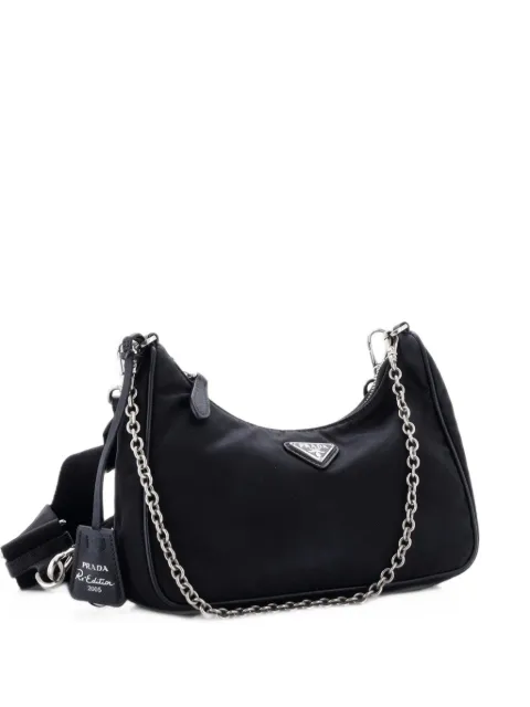 Prada Pre-Owned bolsa crossbody Re-Edition Tessuto pequeña 2005