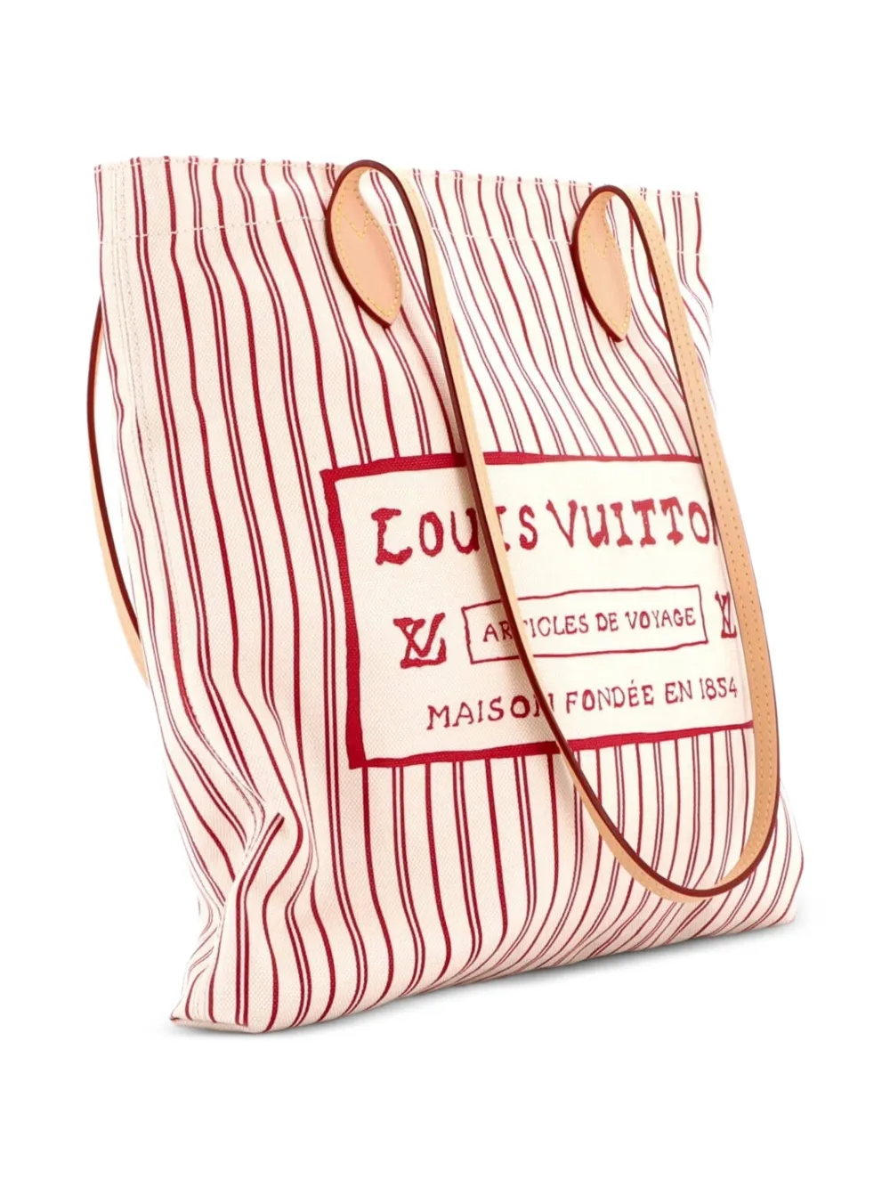 Louis Vuitton Pre-Owned Carry It Limited Edition Grace Coddington Catogram Cotton Canvas tote bag - Toni neutri