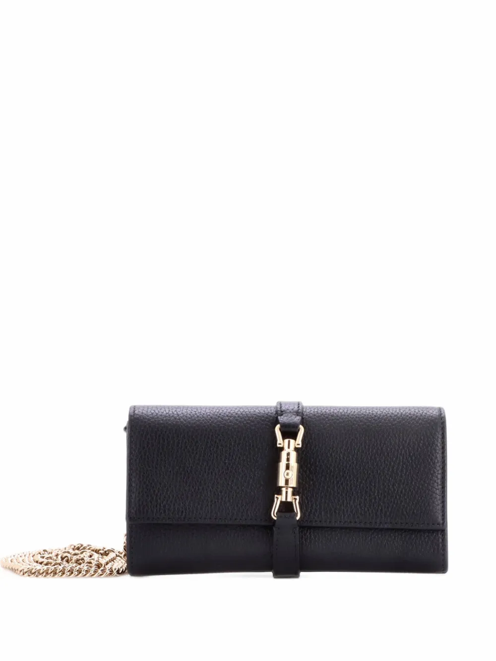 Gucci Pre-Owned Jackie 1961 Continental Chain Wallet Leather crossbody bag - Nero