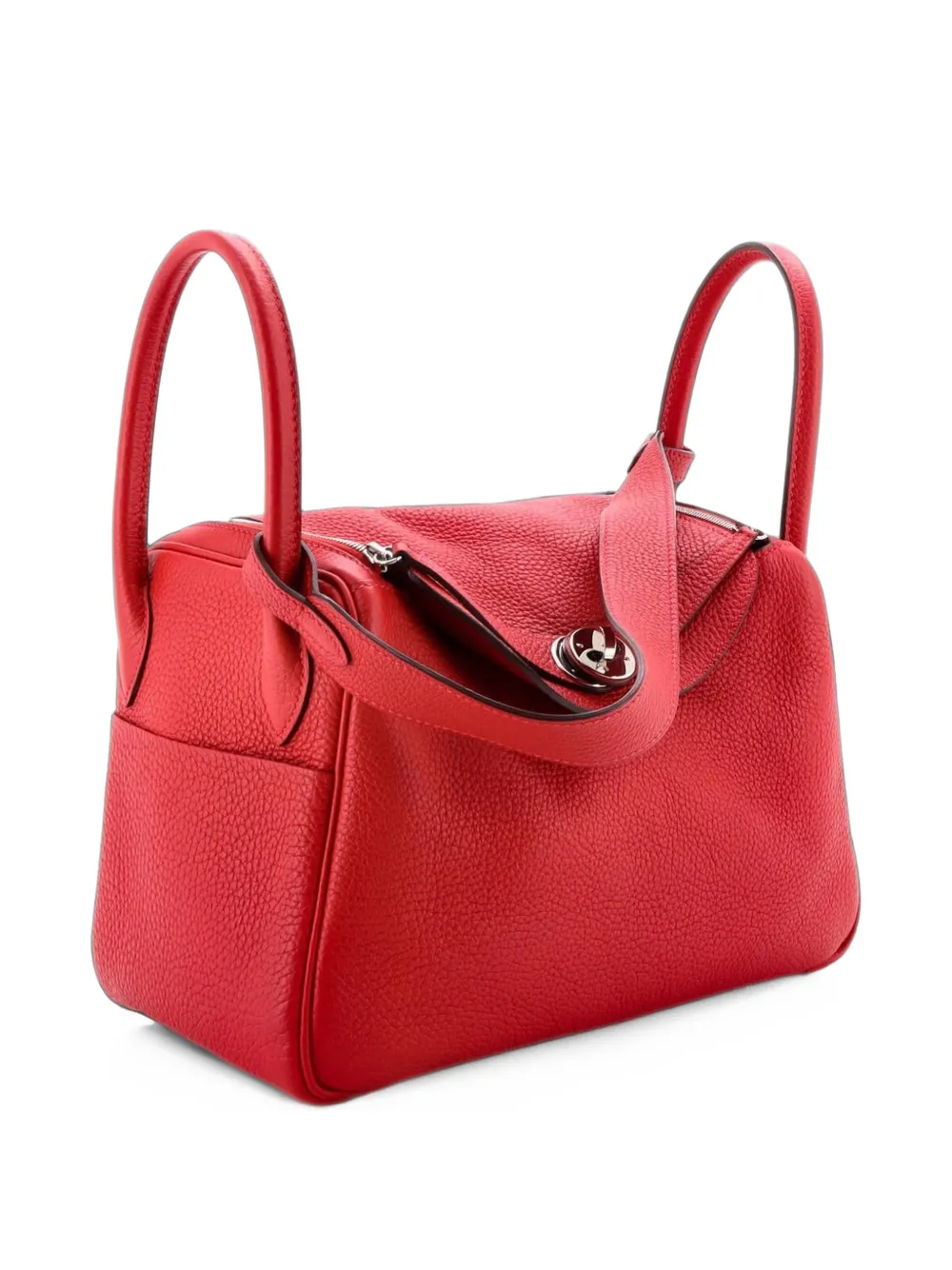Hermès Pre-Owned Lindy Bag Clemence 26 shoulder bag - Rot