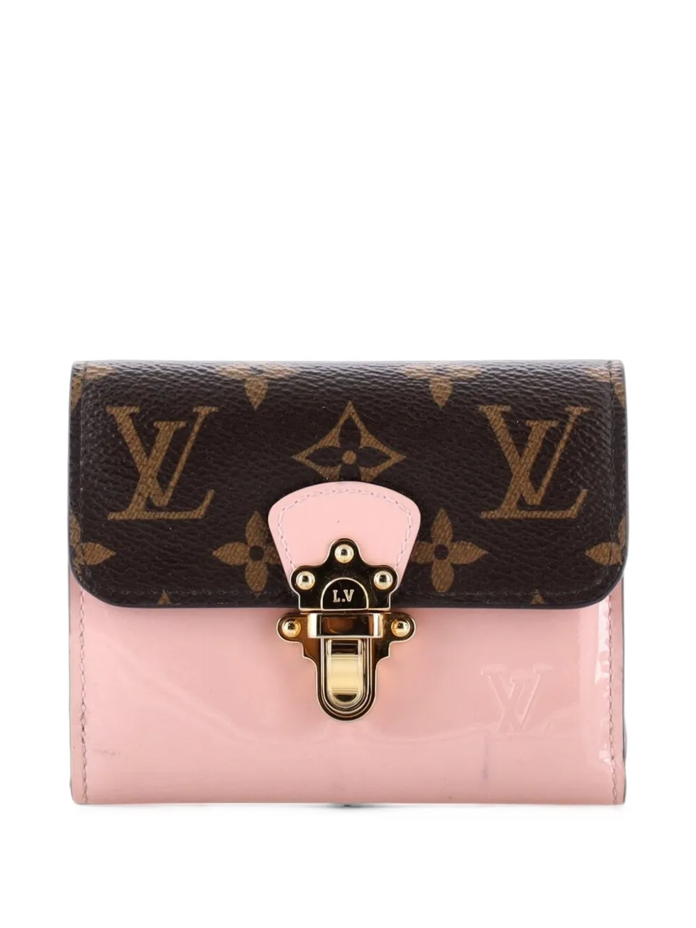 Louis Vuitton Pre-Owned Kleines Cherrywood Portemonnaie mit Monogramm-Canvas - Rosa