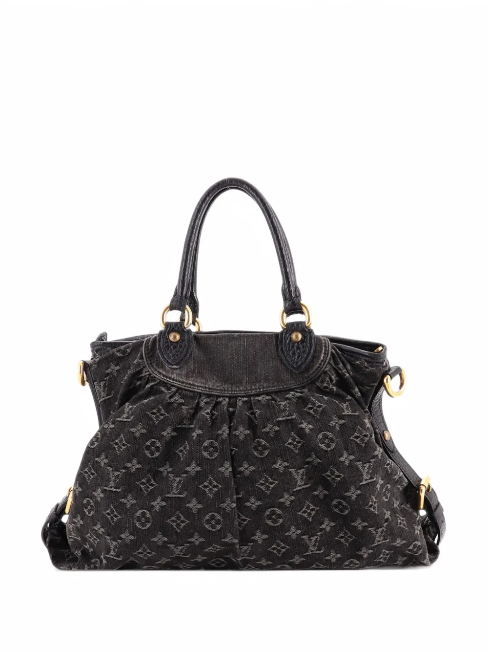 Louis Vuitton Pre-Owned Neo Cabby Handbag Denim GM satchel - Black