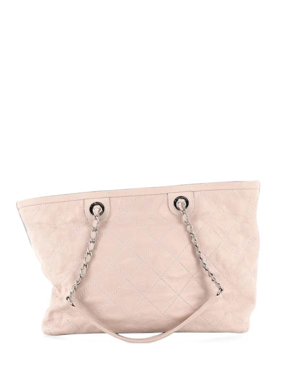 CHANEL Pre-Owned CC Daily Shopping Quilted Caviar Small tote bag - Neutrals