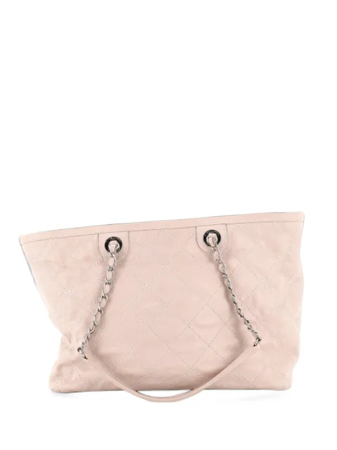CHANEL Pre-Owned CC Daily Shopping Quilted Caviar Small tote bag