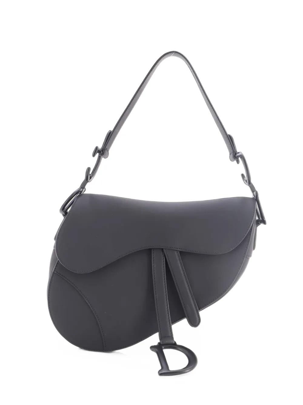 Christian Dior Pre-Owned Ultra Matte Saddle Handbag Leather Medium shoulder bag - Schwarz