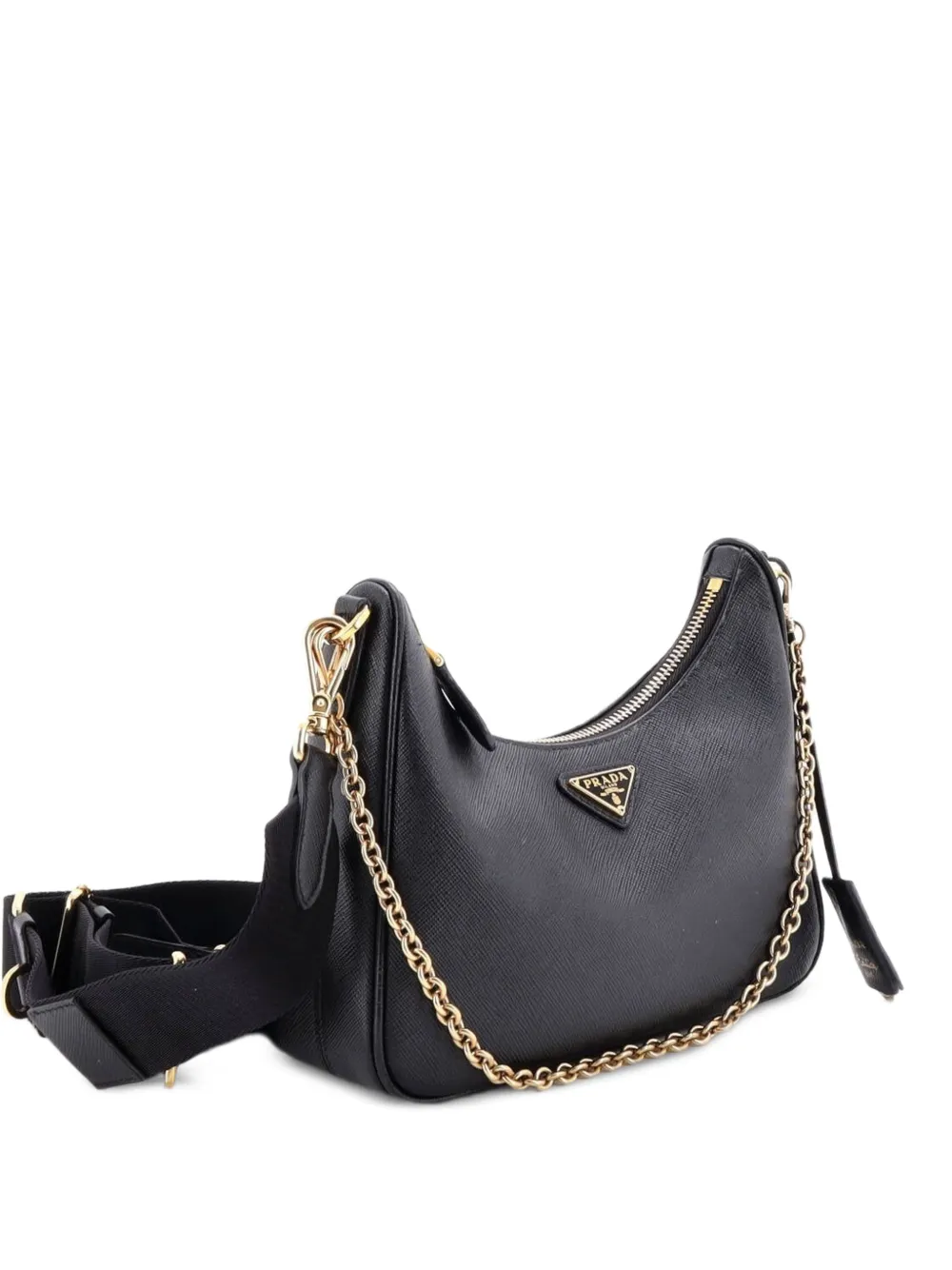 Prada Pre-Owned Re-Edition 2005 Shoulder Bag Saffiano Leather Small crossbody bag - Nero