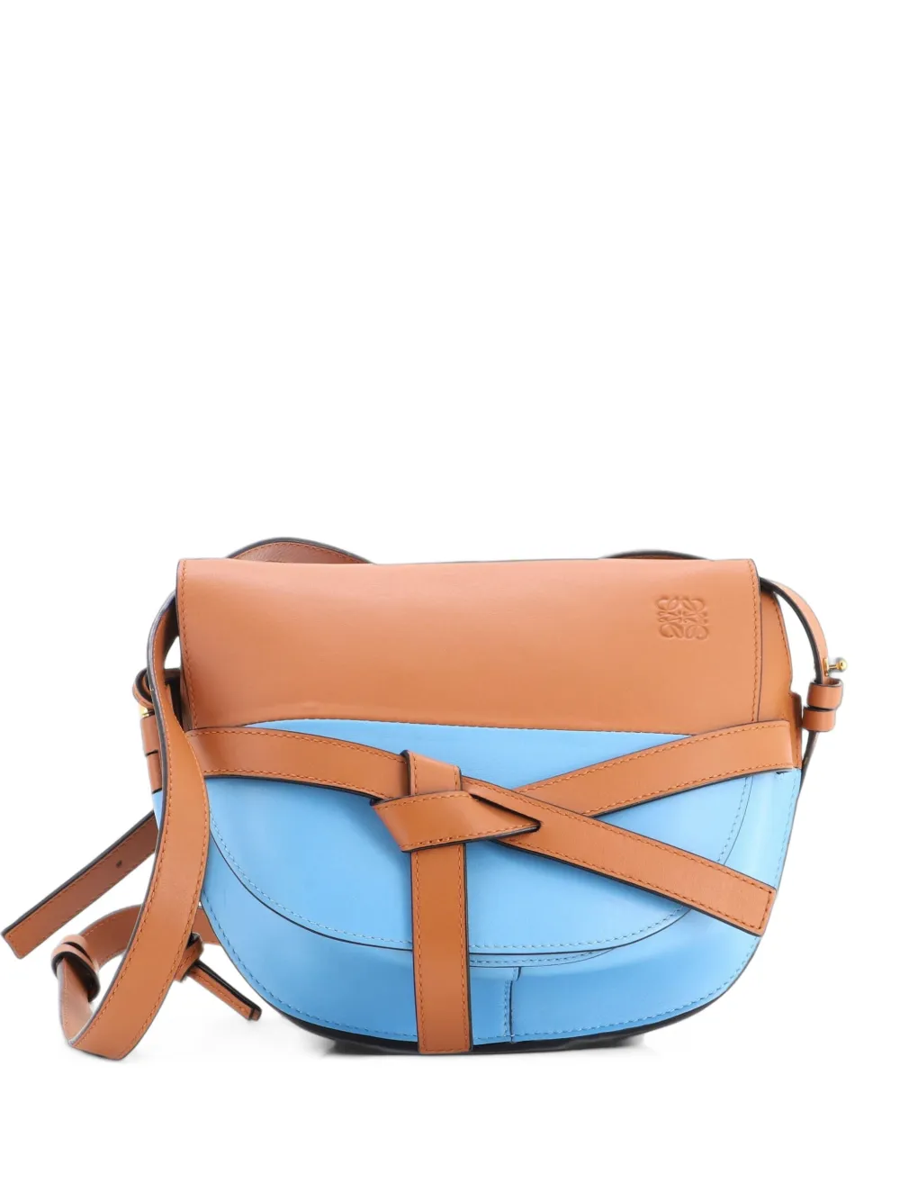 Loewe Pre-Owned Gate Shoulder Bag Leather Mini crossbody bag - Blau