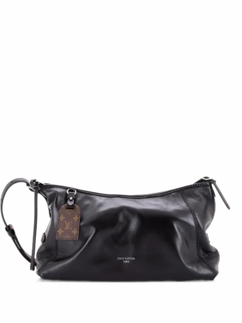 Louis Vuitton Pre-Owned CarryAll Vibe Leather with Monogram Canvas East West shoulder bag