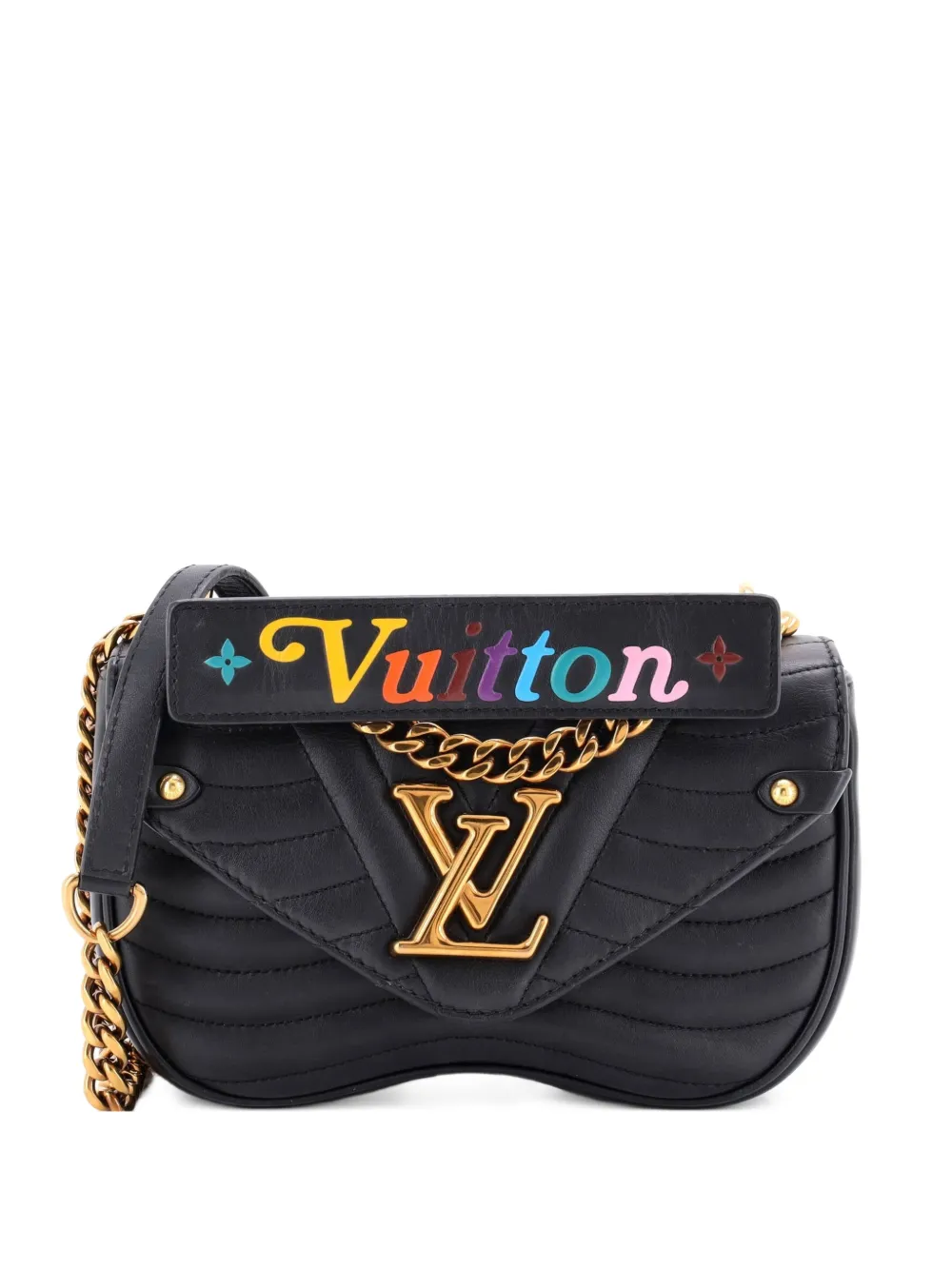 Louis Vuitton Pre-Owned New Wave Chain Bag Quilted Leather PM shoulder bag - Nero