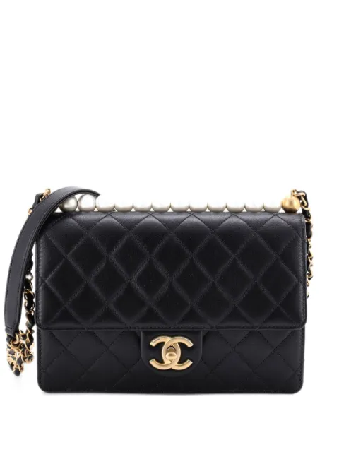 CHANEL Pre-Owned Chic Pearls Flap Bag Quilted Lambskin Small shoulder bag