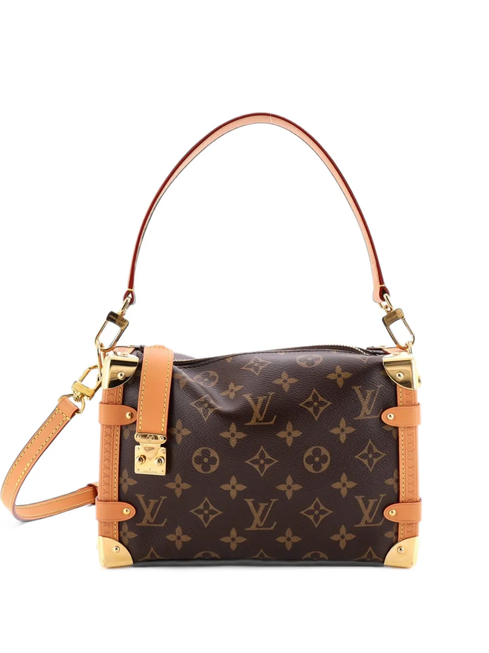 Louis Vuitton Pre-Owned Side Trunk Handbag Monogram Canvas MM satchel - Marrone