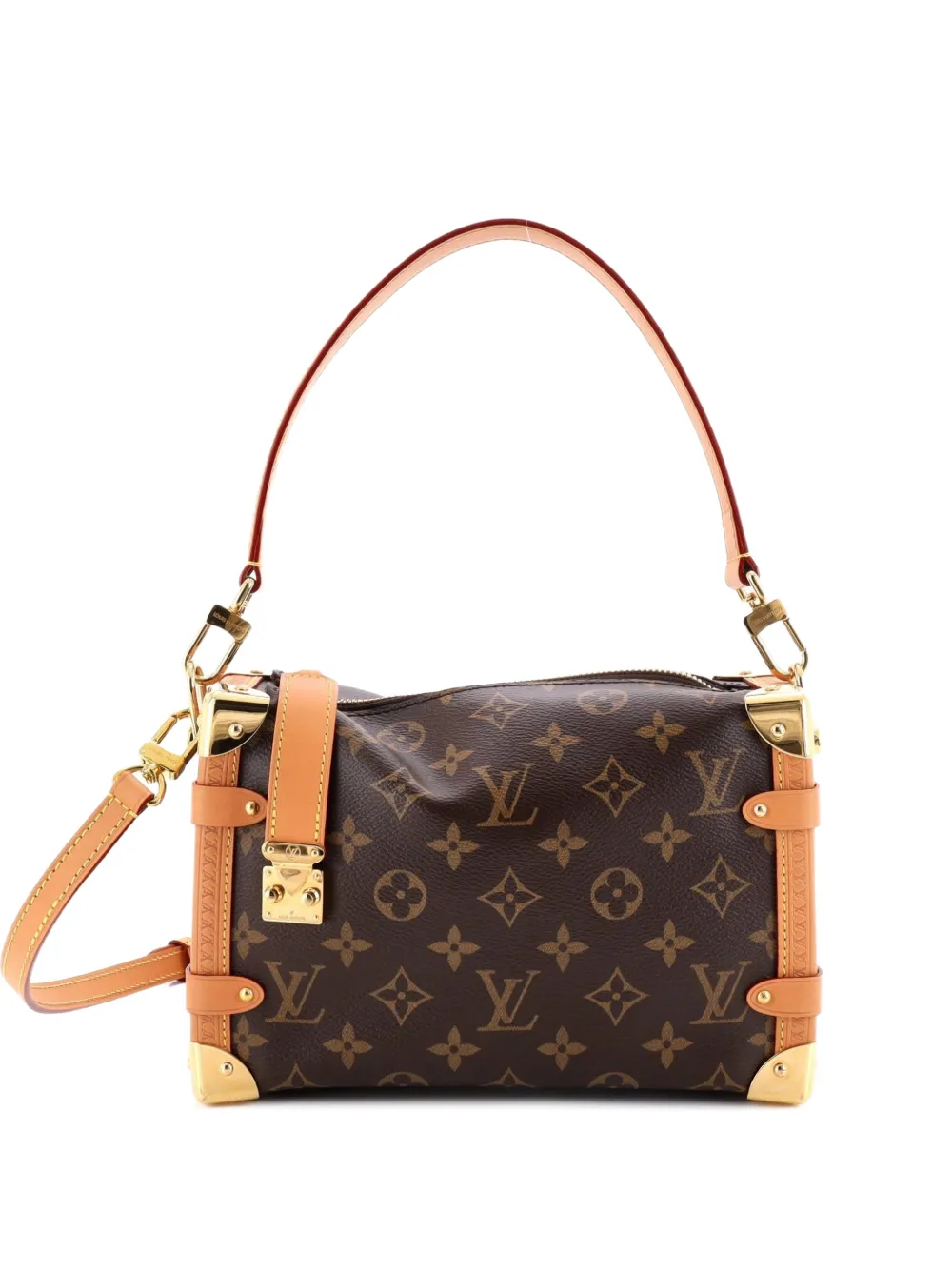 Louis Vuitton Pre-Owned Side Trunk Handbag Monogram Canvas MM satchel - Marrone
