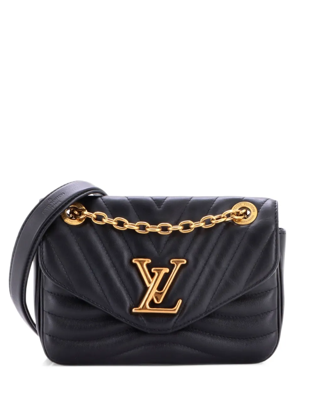 Louis Vuitton Pre-Owned New Wave Chain Bag NM Quilted Leather PM crossbody bag - Schwarz