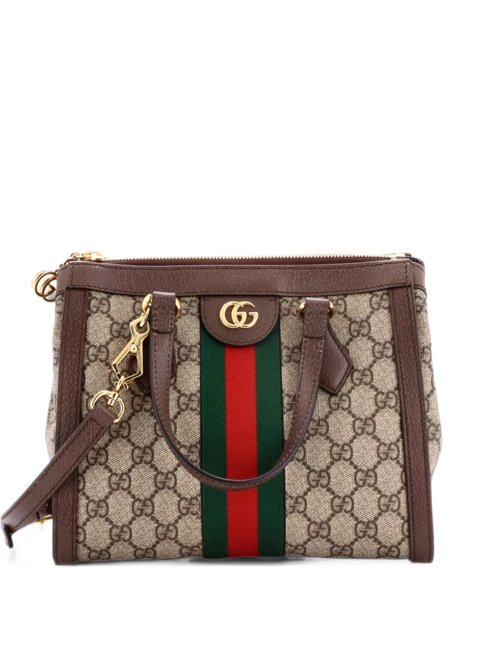 Gucci Pre-Owned Ophidia Top Handle GG Coated Canvas Small tote bag - Brown