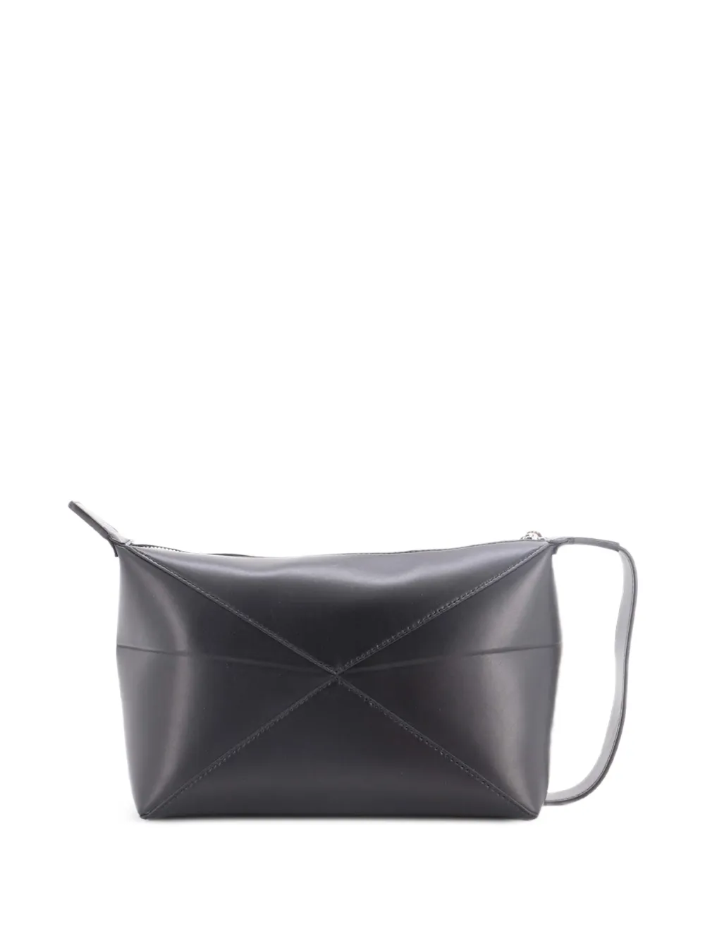 Loewe Pre-Owned Puzzle Fold Wash Bag Leather pouch - Nero