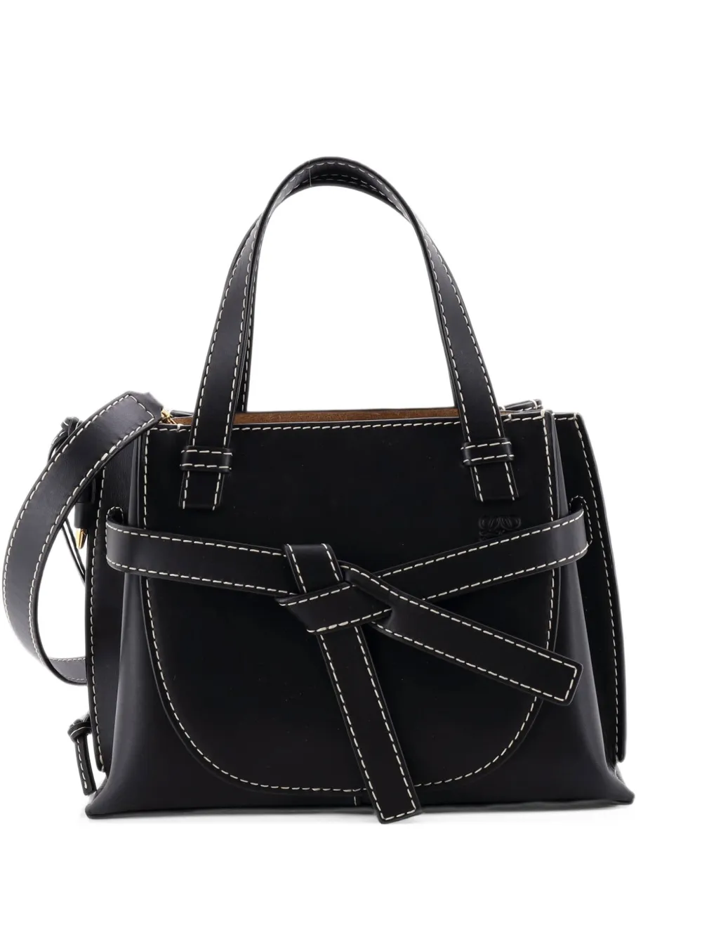 Loewe Pre-Owned Gate Tote Leather Mini satchel - Schwarz