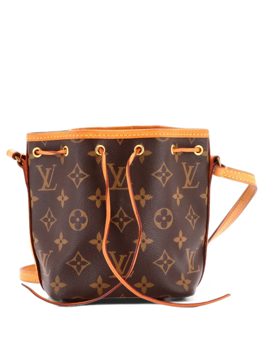 Louis Vuitton Pre-Owned Noe Handbag Monogram Canvas Nano bucket bag - Brown