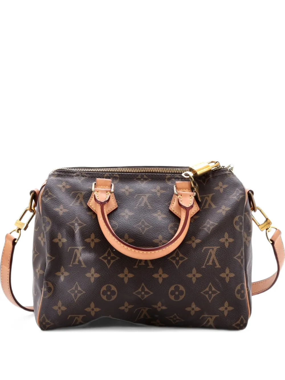 Louis Vuitton Pre-Owned Speedy Bandouliere Bag Monogram Canvas 25 satchel - Marrone