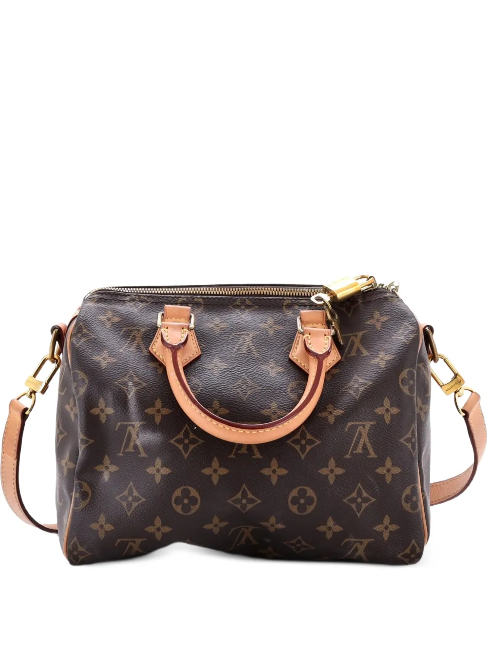 Louis Vuitton Pre-Owned Speedy Bandouliere Bag Monogram Canvas 25 satchel - Marrone