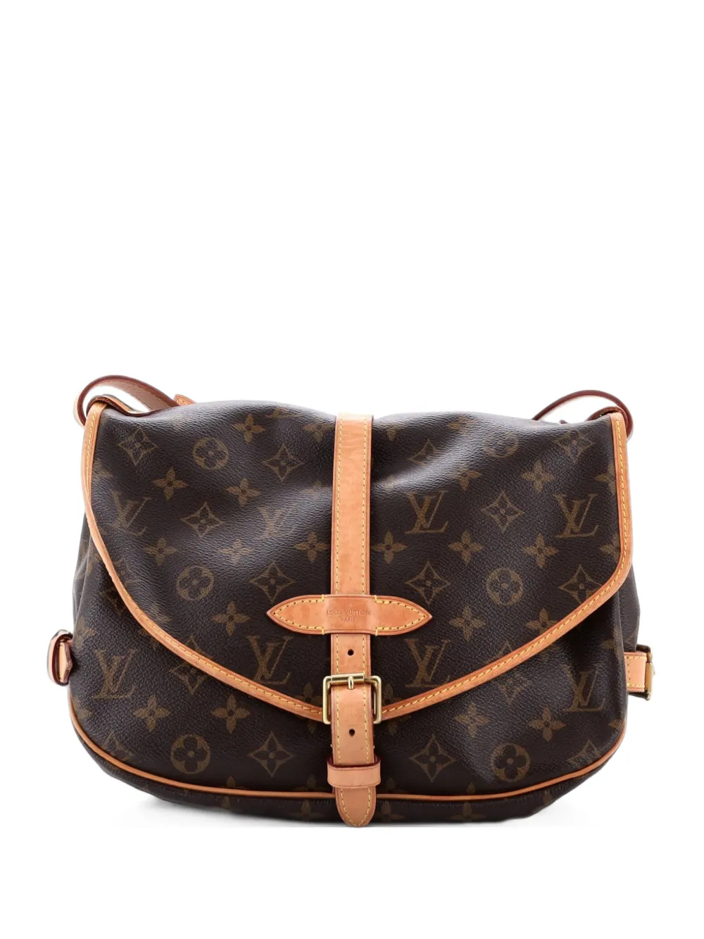 Louis Vuitton Pre-Owned Saumur Handbag Monogram Canvas 30 crossbody bag - Brown