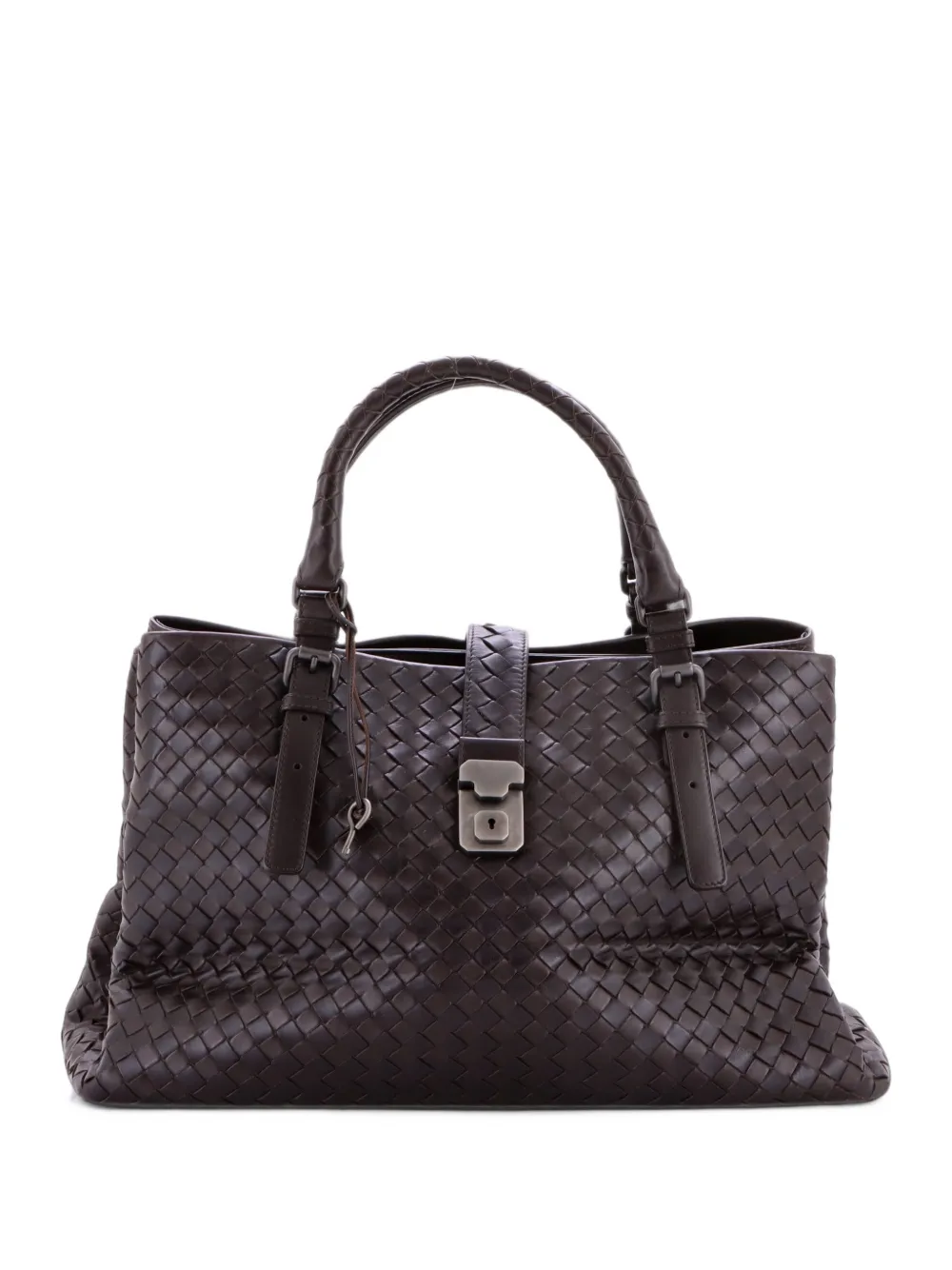 Bottega Veneta Pre-Owned Roma Bag Intrecciato Nappa Medium tote bag - Braun