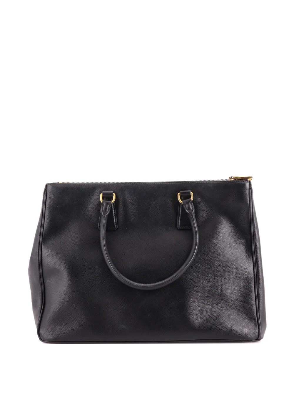 Prada Pre-Owned Double Zip Lux Saffiano Leather Large tote bag - Black