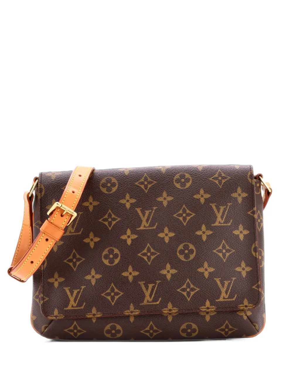 Louis Vuitton Pre-Owned Musette Tango Handbag Monogram Canvas shoulder bag - Marrone