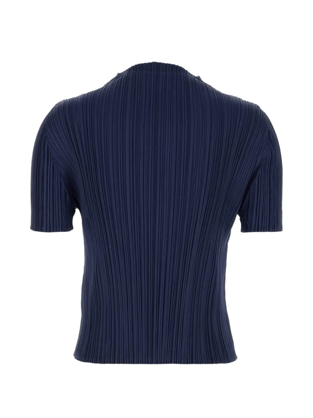 Pleats Please Issey Miyake September geplooid T-shirt met korte mouwen Blauw