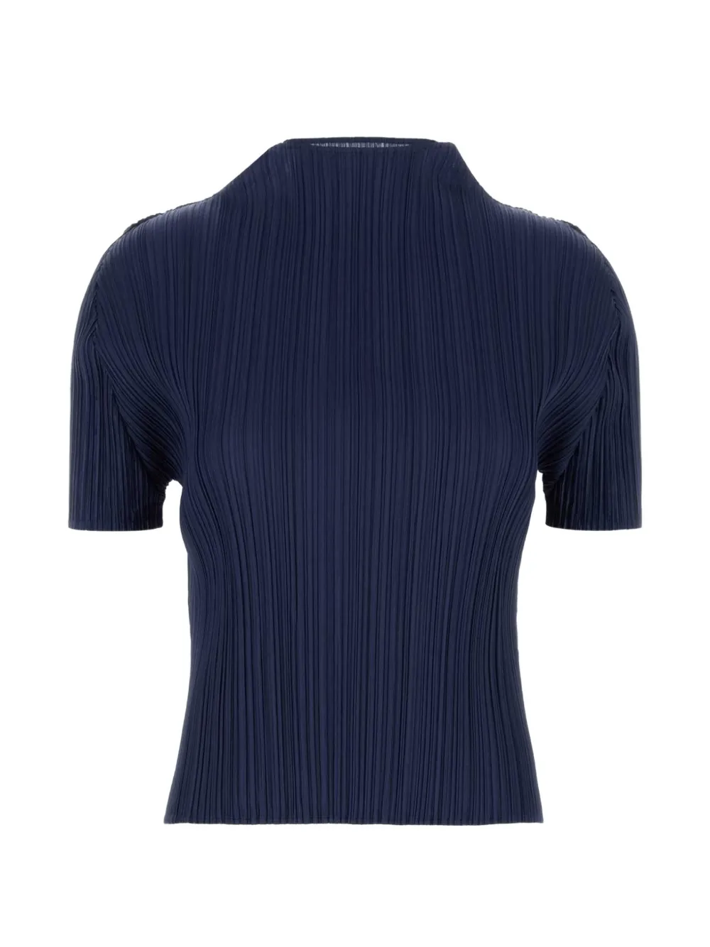 Pleats Please Issey Miyake September geplooid T-shirt met korte mouwen Blauw